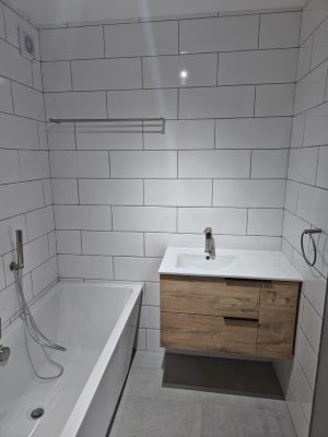 main bathtub and sink